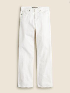 JCrew Point Sur loose straight jean in white